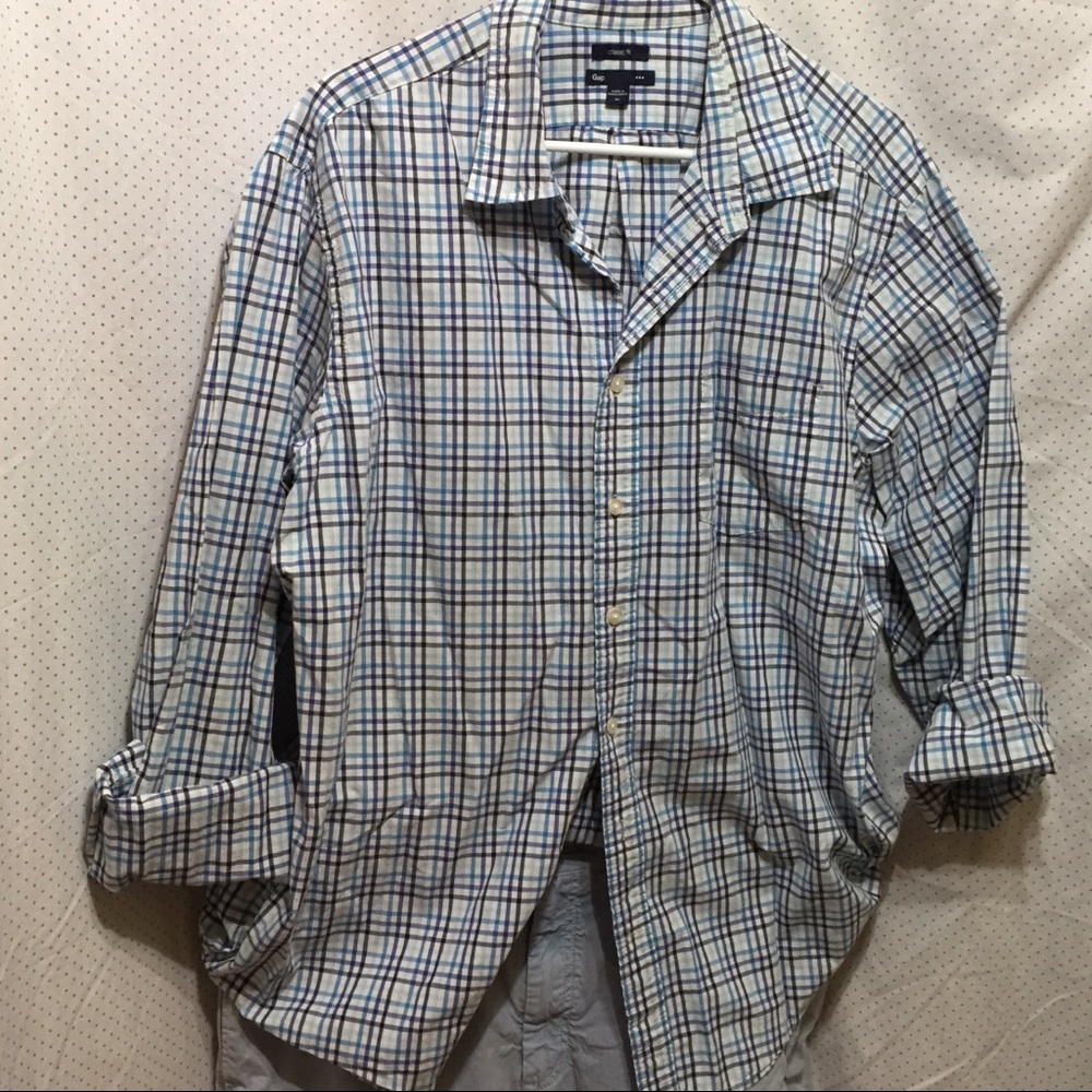 HP Gap shirt casual button front classic fit XL